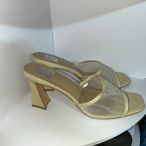 Dolce Vita Cream Mesh Heels